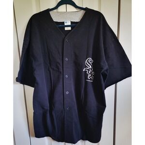 Vintage 1991 Chicago White‎ Sox MLB Baseball Jersey Artex XL Black Single Stitch